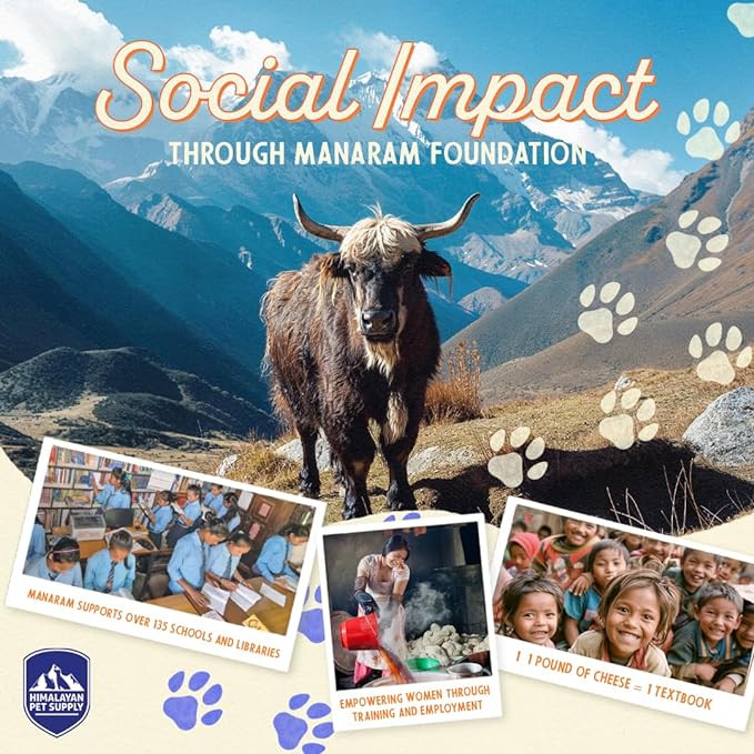 Himalayan Dog Chew Premium Yak Cheese Himalayan Dog Chews, Cheese, 5 XL/Large Treats, 3.3 oz, Dog Treats Large Breed, All Natural, Long Lasting Dog Chews for Aggressive Chewers, Dogs Under 65 lbs