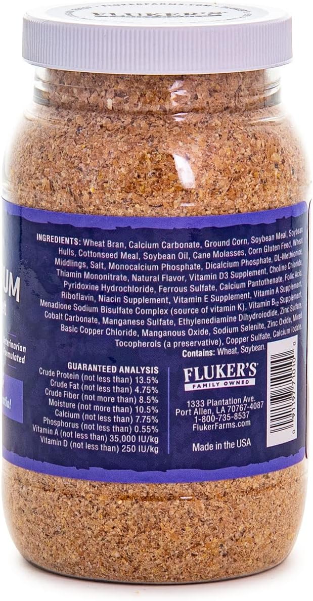 Fluker's High Calcium Mealworm Diet, Can Be Used as a Gut-Loading Food or Bedding, 6 oz