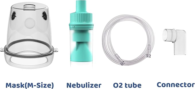 Lying Down Nebulizer Cup and Inhaler Mask for Cats and Small Dogs, Oxygen Mask for Pets (No Nebulizer Device) (M)