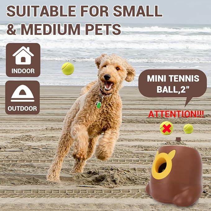 Automatic Dog Ball Launcher Interactive Ball Thrower Fetch it Machine 6 Balls Included