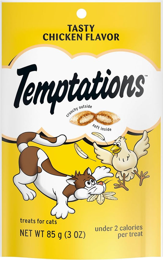 Temptations Classic Treats for Cats Tasty Chicken Flavor 3 Ounces (Pack of 12)