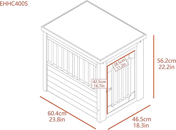 New Age Pet ecoFLEX Pet Crate/End Table, Small, Grey