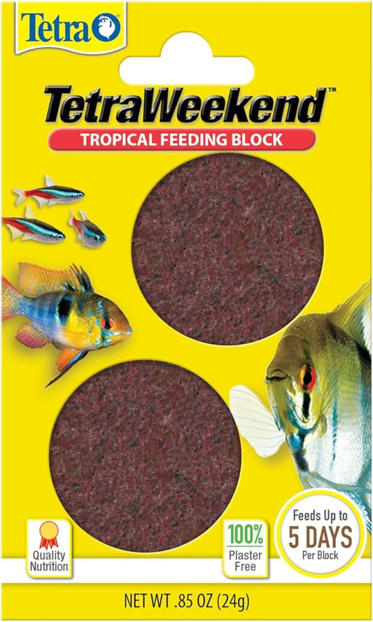 Tetra Weekend and Vacation Feeder Slow-Release Fish Food for Tropical Fish 0.85 Ounce (Pack of 1) ( Packaging may vary )