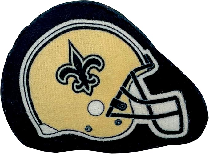 BEST PLUSH CAT TOY: NFL NEW ORLEANS SAINTS Complete Set of 3 piece Cat Toys filled with Fresh Catnip. Includes: 1 Helmet Cat Toy, 1 Football Cat Toy with Feathers & 1 Beer Bottle. Beautiful Team LOGOS