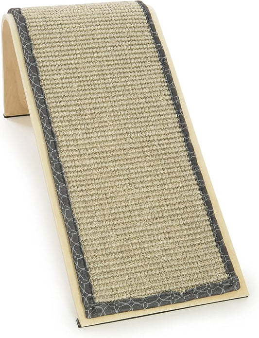 SmartyKat Sisal Angle Cat Scratch Ramp, Includes Catnip - Natural, One Size