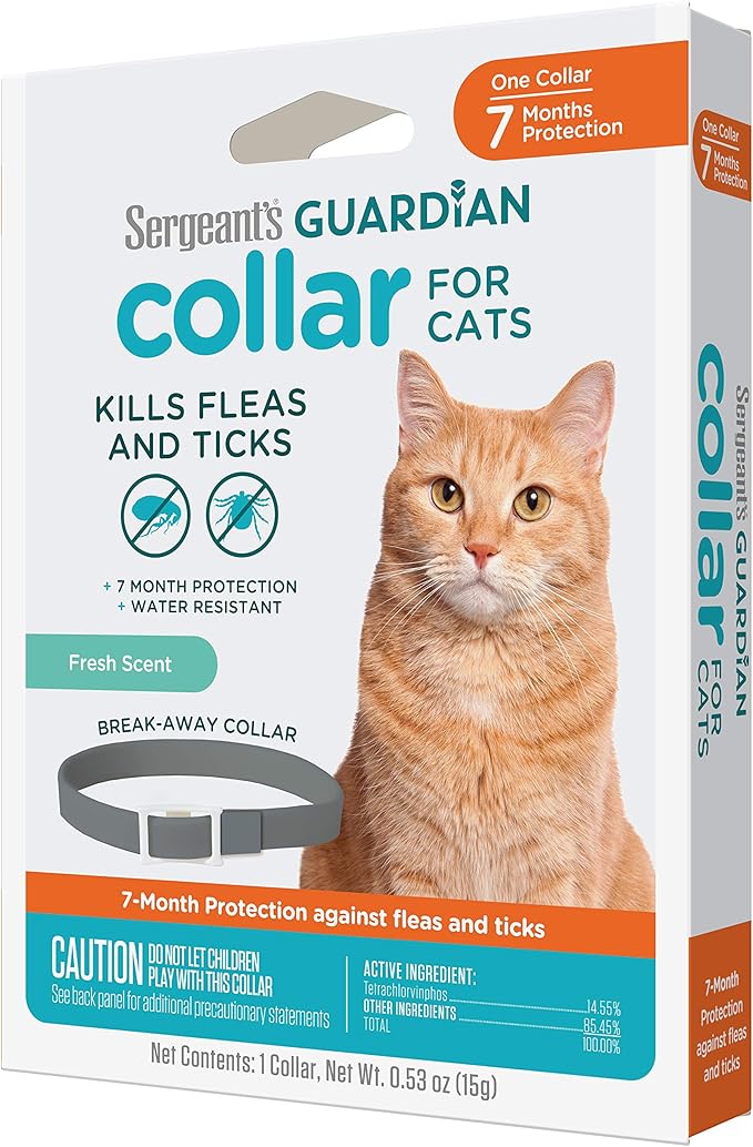 Sergeant's Guardian Flea & Tick Cat Collar, 1 Count