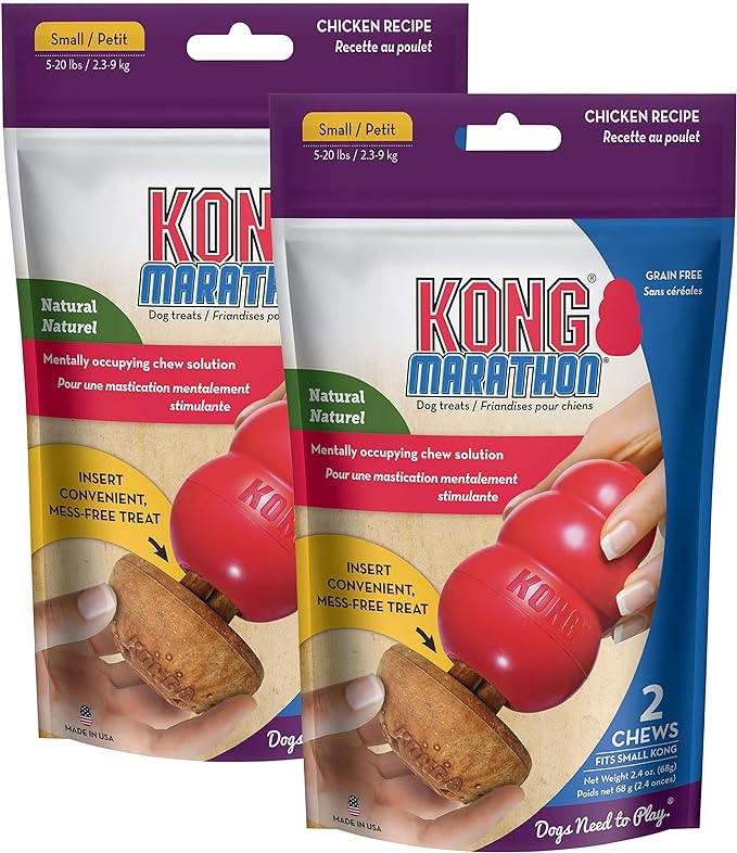 KONG - Marathon (2 Pack, 4 Pieces Total) - Chicken Flavor - Small Dog Treats