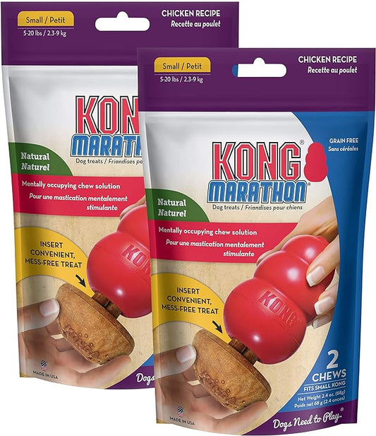 KONG - Marathon (2 Pack, 4 Pieces Total) - Chicken Flavor - Small Dog Treats