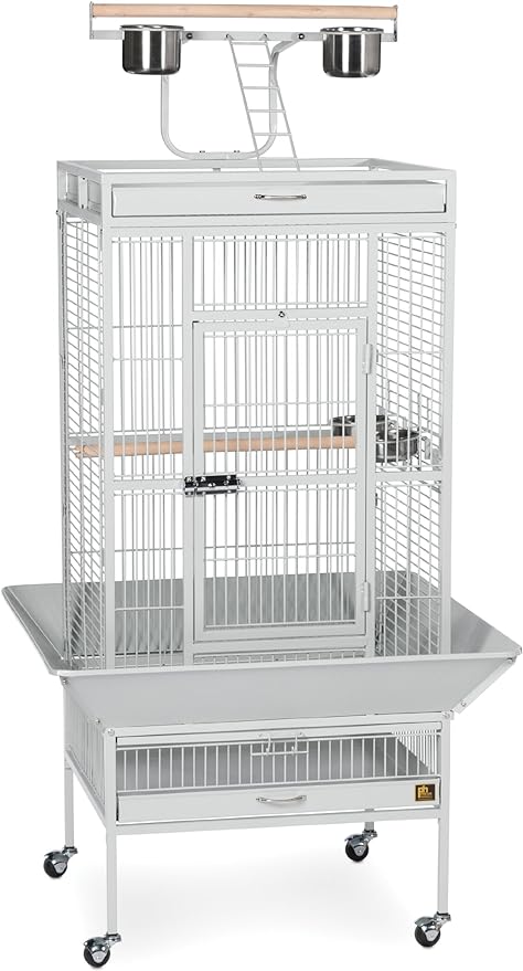 Prevue Pet Products Wrought Iron Select Bird Cage Pewter Hammertone 3151BLK