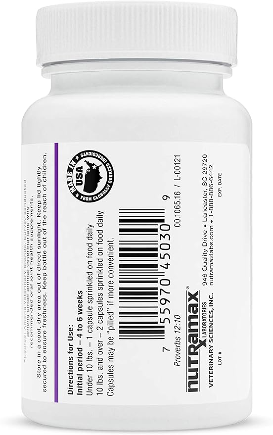 Nutramax Laboratories Dasuquin Joint Health Supplement for Cats - With Glucosamine, Chondroitin, ASU, Boswellia Serrata Extract, and Green Tea Extract, 84 Capsules