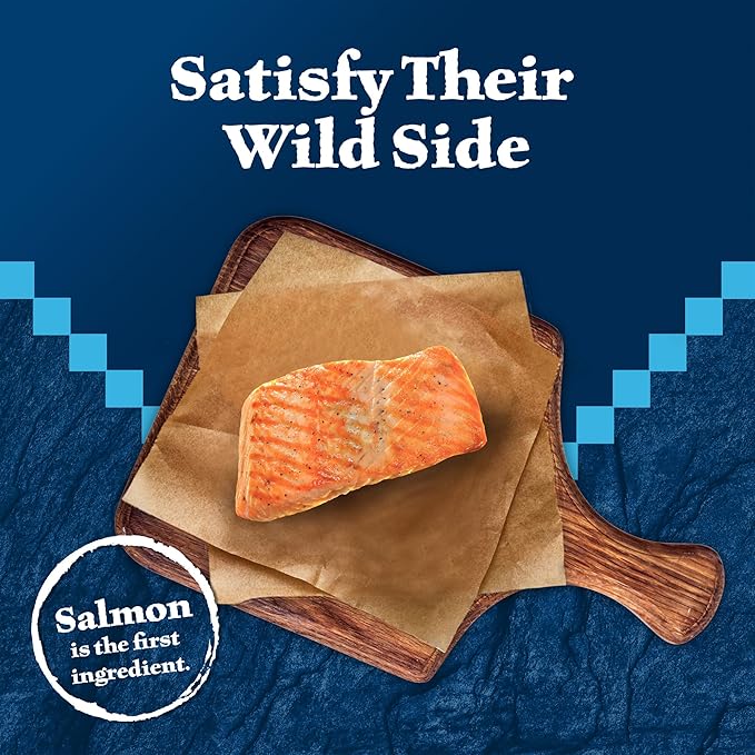 Blue Buffalo Wilderness Crunchy Cat Treats, Salmon 2-oz Bag (12 Pack)