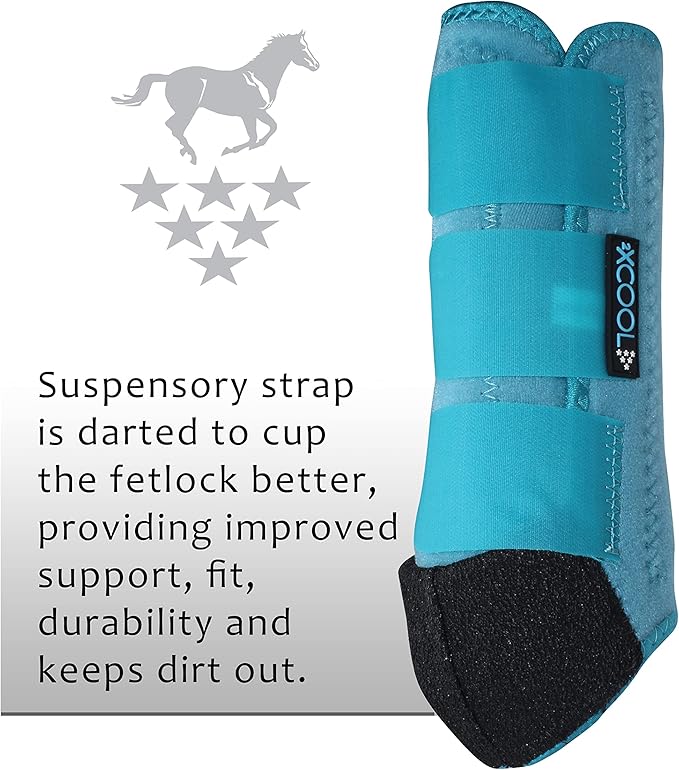 Professional's Choice 2XCOOL Sports Medicine Horse Boots | Protective & Breathable Design for Ultimate Comfort & Durability in Active Horses | Value 4 Pack | Small, Medium, Large