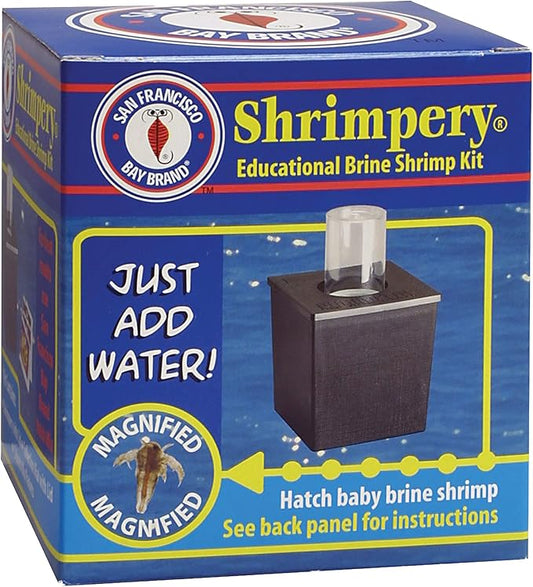 San Francisco Bay Brand Shrimpery Brine Shrimp Kit for Hatching Baby Brine Shrimp Eggs | Excellent Food Source Baby Aquarium Fish, Freshwater, Reef & Saltwater Marine Tank Hatchery Kit