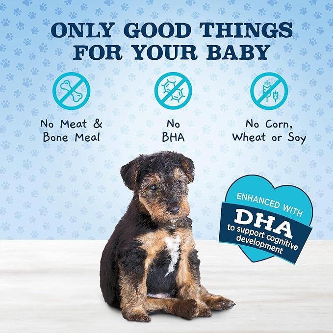 Blue Buffalo Baby BLUE Soft Biscuits with DHA, Natural Dog Treats for Puppies, Great for Training, with Chicken & Carrots, 8-oz. Bag (Pack of 2)