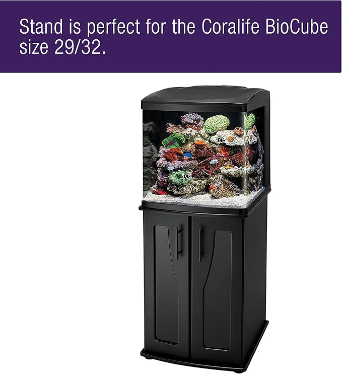 Coralife BioCube Aquarium Fish Tank Wood Stand For 32 Gallon Size