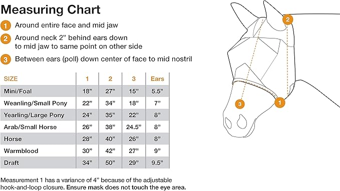 Cashel Quiet Ride Long Nose Large Pony/Yearling Fly Mask with Ears (QRYLE), Black