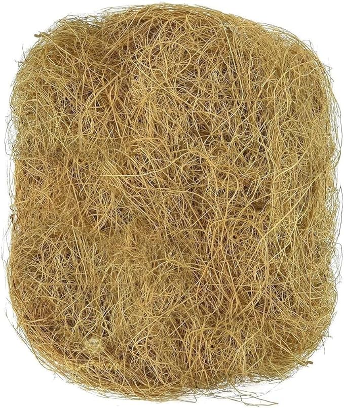 SunGrow Finch Coconut Fiber, Loose Bedding Substrate for Birds Nest Cages, Nesting Material for Budgie Hummingbird Canary Parakeet, 1.5 oz