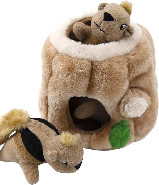 Outward Hound Hide A Squirrel Plush Dog Toy Puzzle, Medium