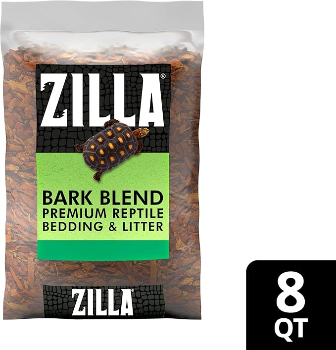 Zilla Bark Blend, Organic Fir Bark for Tropical and Forest Habitats, 8 Quarts