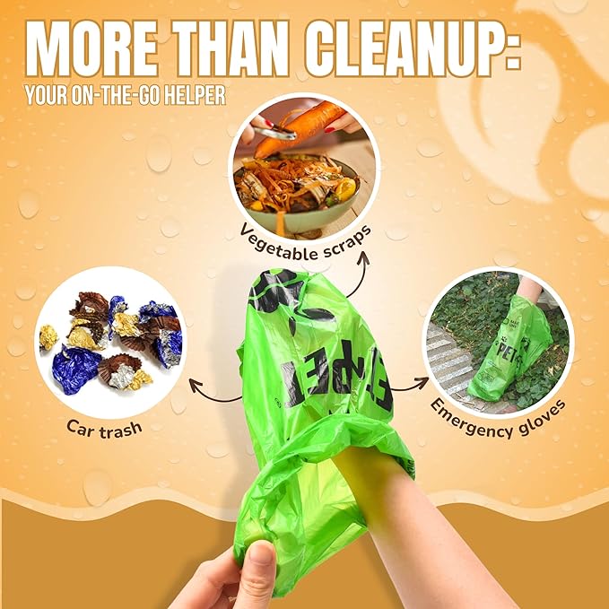 Pet N Pet Poop Bags For Dogs 270 Counts, 38% Plant Based & 62% PE Dog Poop Bags Rolls, Unscented Dog Bags, Green Doggie Poop Bags, Dog Waste Bags, Cat Litter Bags, Cat Poop Bags, Pet Supplies for Dogs