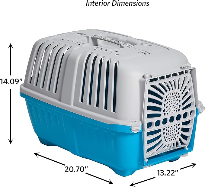 MidWest Homes for Pets Spree Travel Pet Carrier | Hard-Sided Pet Kennel Ideal for XS Dog Breeds, Small Cats & Small Animals | Dog Carrier Measures 22.3L x 14.2 W x 15H - Inches