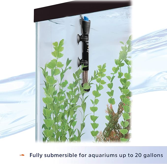 Aqueon Submersible Aquarium Heater, 50 Watts, Up to 20 Gallons