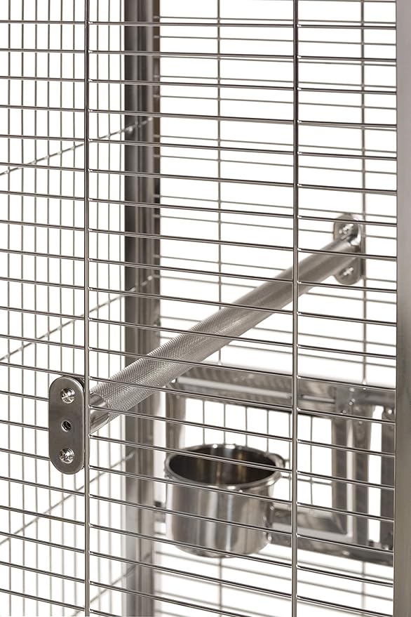 Prevue Pet Products Small Stainless Steel Playtop Bird Cage