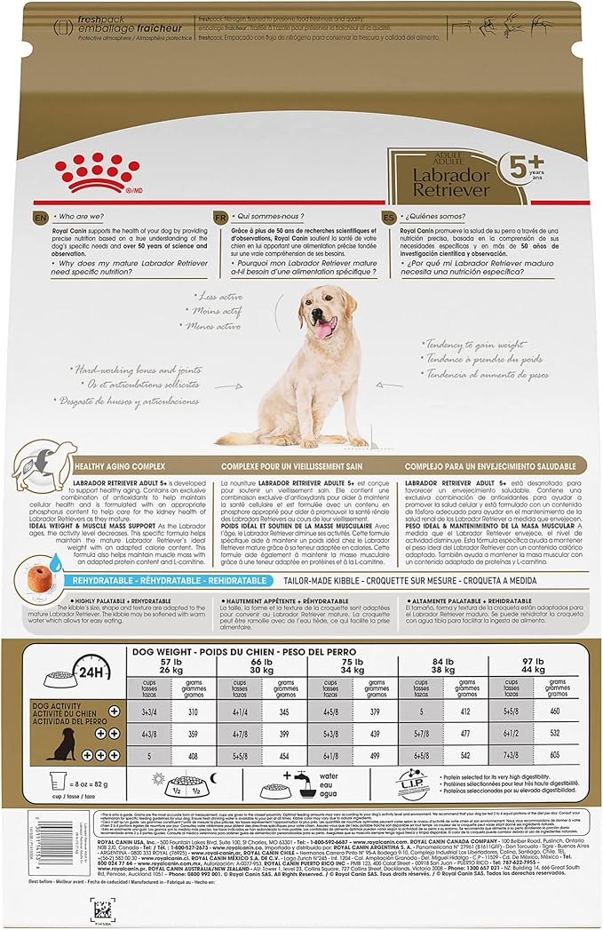 Royal Canin BHN Labrador Retriever Adult 5+ Dry Dog Food, 28 lb Bag