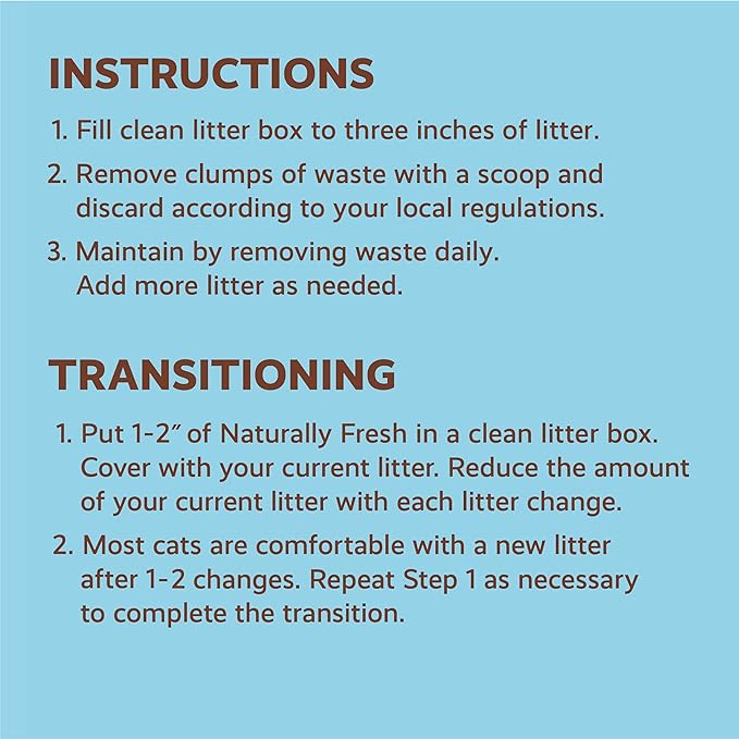 Eco-Shell Naturally Fresh Cat Litter Made from Walnut Shells, Multi Cat, Unscented, Biodegradable, Dust-Free, Sustainable, 40 Lbs