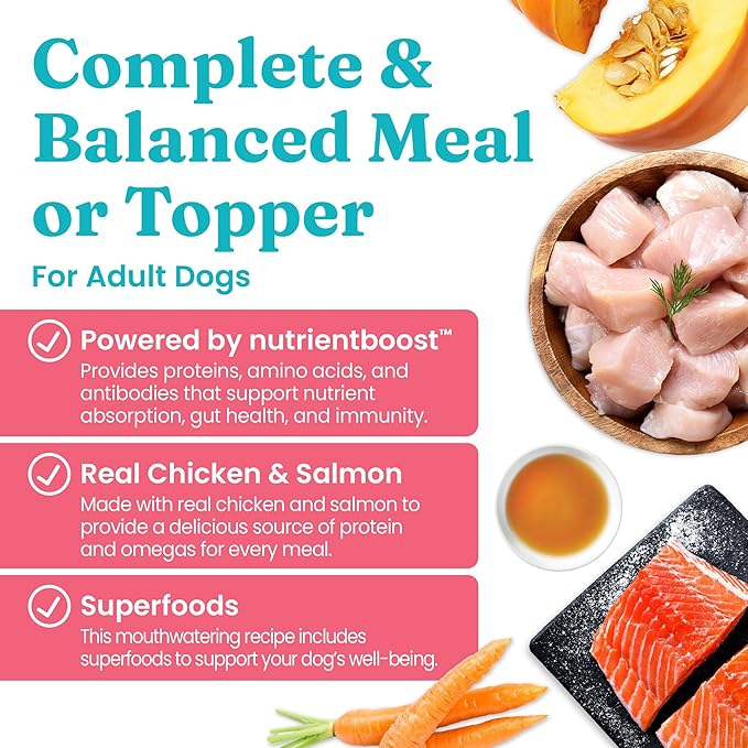 Solid Gold WET FUNCTIONAL DOG, SKIN & COAT, CHICKEN & SALMON, 3.5oz Pack of 6