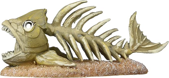 Penn Plax Zombie Fish Aquarium Ornament, 7.2 by 3.5 by 3-Inch