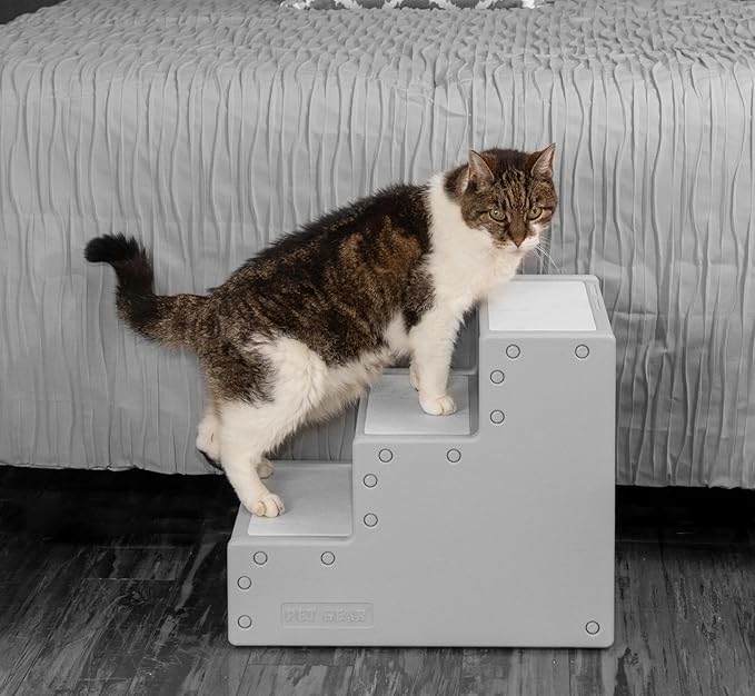 Pet Gear Pet Step III Pet Stairs for Small Dogs and Cats Up to 50 pounds, Lightweight, No Tools Required