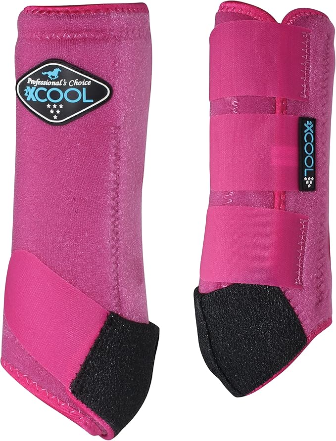 Professional's Choice 2XCOOL Sports Medicine Horse Boots | Protective & Breathable Design for Ultimate Comfort & Durability in Active Horses | Value 4 Pack | Small, Medium, Large