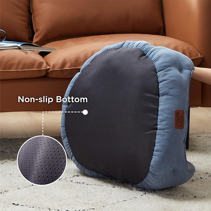 Bedsure Dog Beds for Small Dogs - Round Cat Beds for Indoor Cats, Washable Pet Bed for Puppy and Kitten with Slip-Resistant Bottom, 25 Inches, Allure