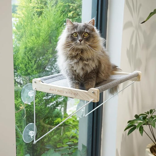 Cat Window Perch, Original Cat Hammock for Window, Foldable Cat Bed for Window Sill, Indoor Window Shelf Hammock Seat with Extra Suction Cups