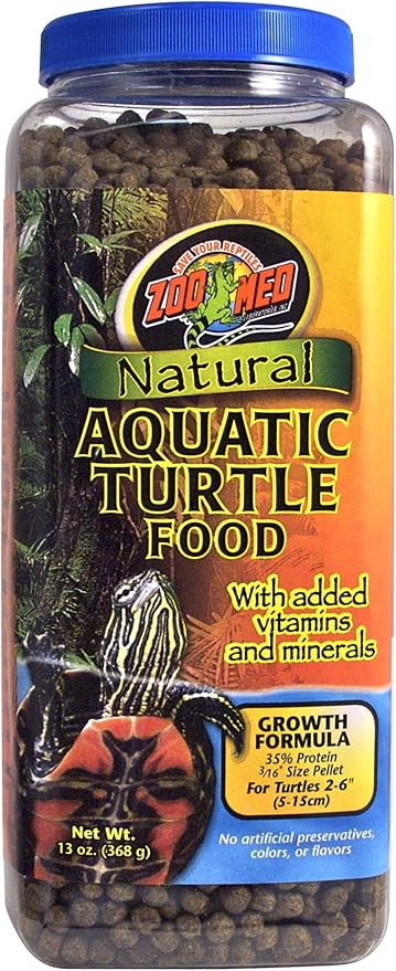 Zoo Med Aquatic Turtle Food Growth Formula, 13 oz.