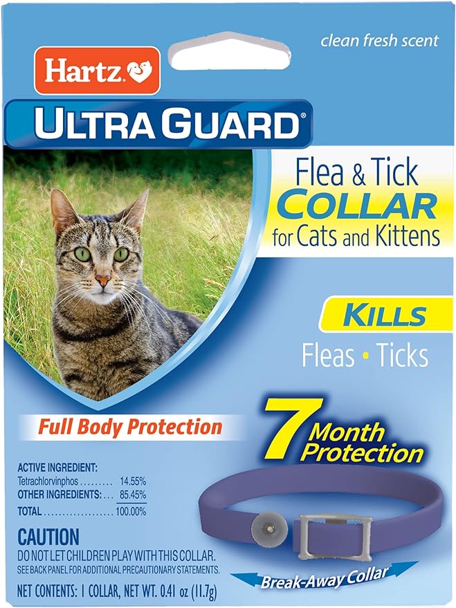 Hartz UltraGuard Purple Flea & Tick Collar for Cats and Kittens - 7 Month Protection