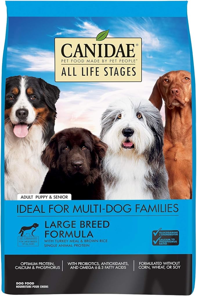 CANIDAE? All Life Stages Large Breed Formula with Turkey Meal & Brown Rice Dog Dry 27 lb.