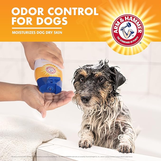 Arm & Hammer for Pets Super Deodorizing Shampoo for Dogs | Best Odor Eliminating Dog Shampoo | Great for All Dogs & Puppies, Fresh Kiwi Blossom Scent, 20 oz, 2-Pack