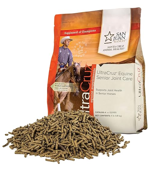 UltraCruz Equine Senior Joint Supplement for Horses, 4 lb, Pellet (28 Day Supply)