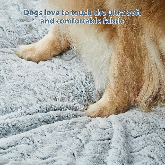 WNPETHOME Washable Dog Beds Large Sized Dog, XXXXL Dog Bed, Orthopedic Dog Sofa Bed with Removable & Waterproof Cover, Extra Large Dog Bed with Bolster Sides for Sleeping, Giant Dog Bed with Sides