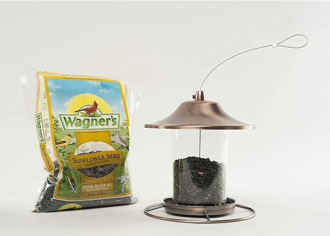 Wagner's 52023 Black Oil Sunflower Seed Wild Bird Food, 5-Pound Bag