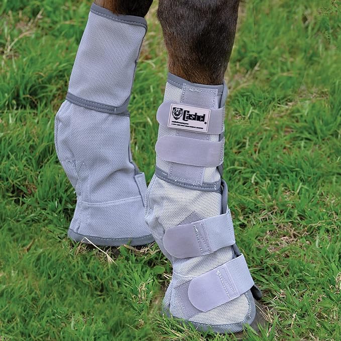 Cashel Crusader Leg Guard Fly Boots, Grey, Arabian