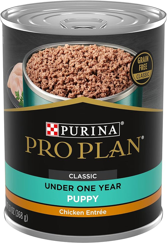 Purina Pro Plan Wet Puppy Food Classic Chicken Entree - (Pack of 12) 13 oz. Cans