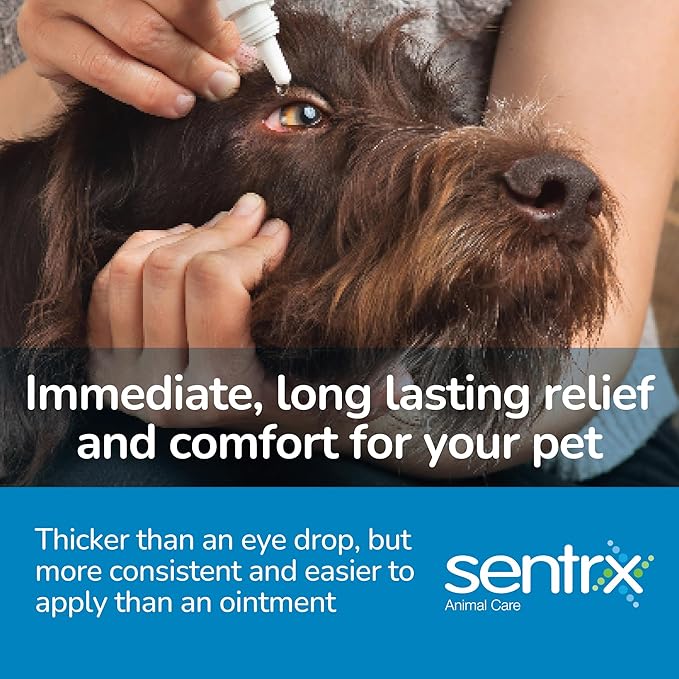 Sentrx Eye Lube Pro Plus + Hyaluron for Dogs, Cats, Horses, Dry Eye Relief, 20g