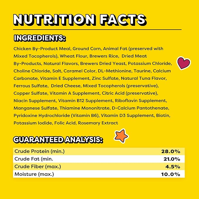 Temptations Jumbo Stuff Crunchy and Soft Cat Treats Tempting Tuna Flavor, 14 oz. Tub