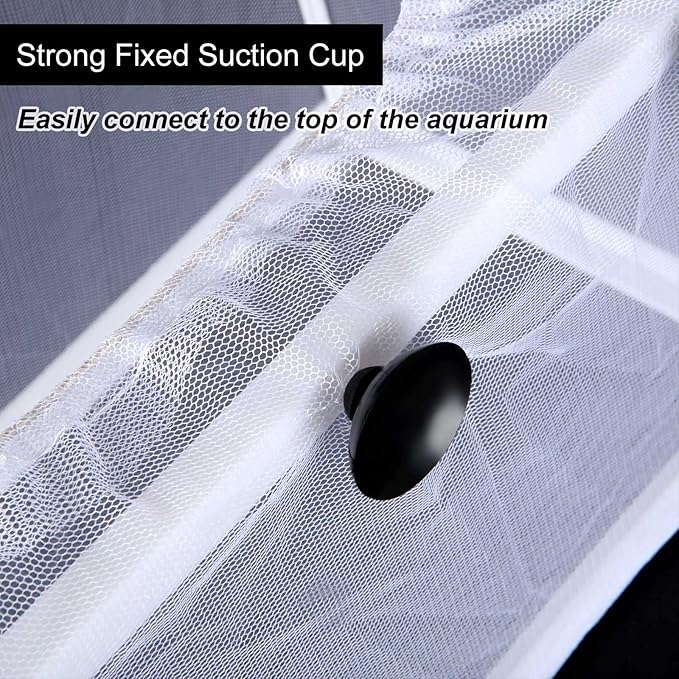 8PCS Fish Breeder Box for Fish Tank, Net Aquarium Fish Isolation Breeding Box Nylon Mesh Acclimation Hatchery Incubator for Baby Fishes Guppy Fish Fries Shrimp Clownfish Juvenile Betta Platy