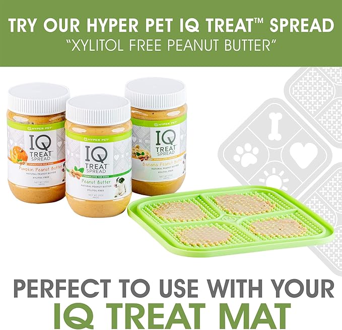 Hyper Pet IQ Treat lick mat for Dogs, Dog Slow Feeder & Cat lick mats | Great Alternative to Slow Feeder Dog Bowls & Cat Slow Feeders | Perfect Dog licking mat, Cat Puzzle Feeder & Dog Enrichment Toys