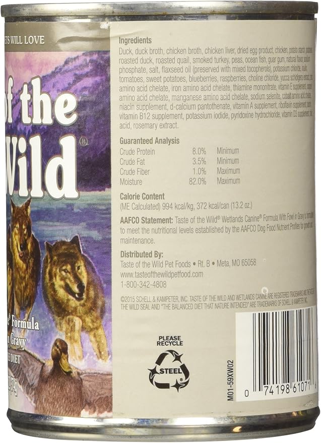 Taste Of The Wild Fowl Dog Food, 13.2-Ounce