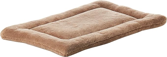 MidWest Homes for Pets Deluxe Micro Terry Bed, Taupe, 18-Inch